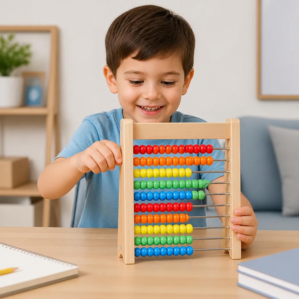 Wooden Abacus Counting Frame – Educational Toy for Learning to Count and Calculate