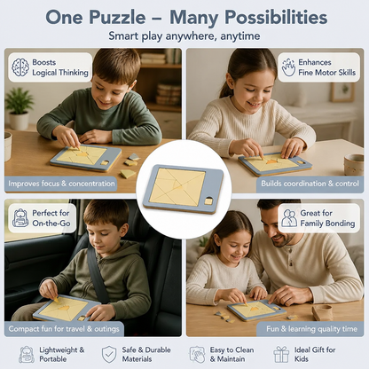 Wooden Tangram puzzle game