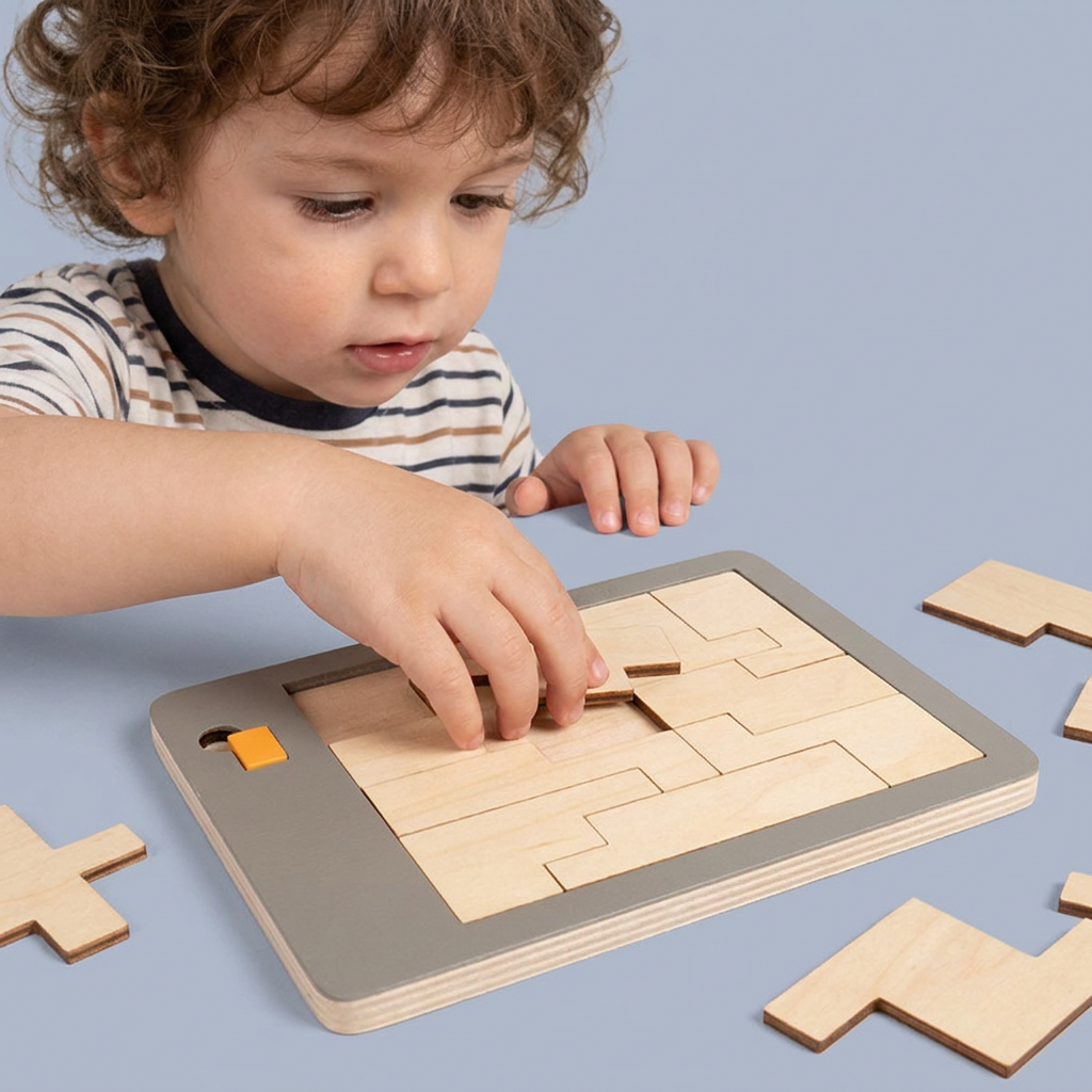 Wooden Tangram puzzle game
