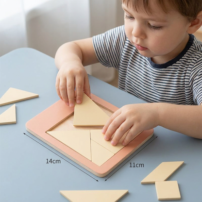 Wooden Tangram puzzle game