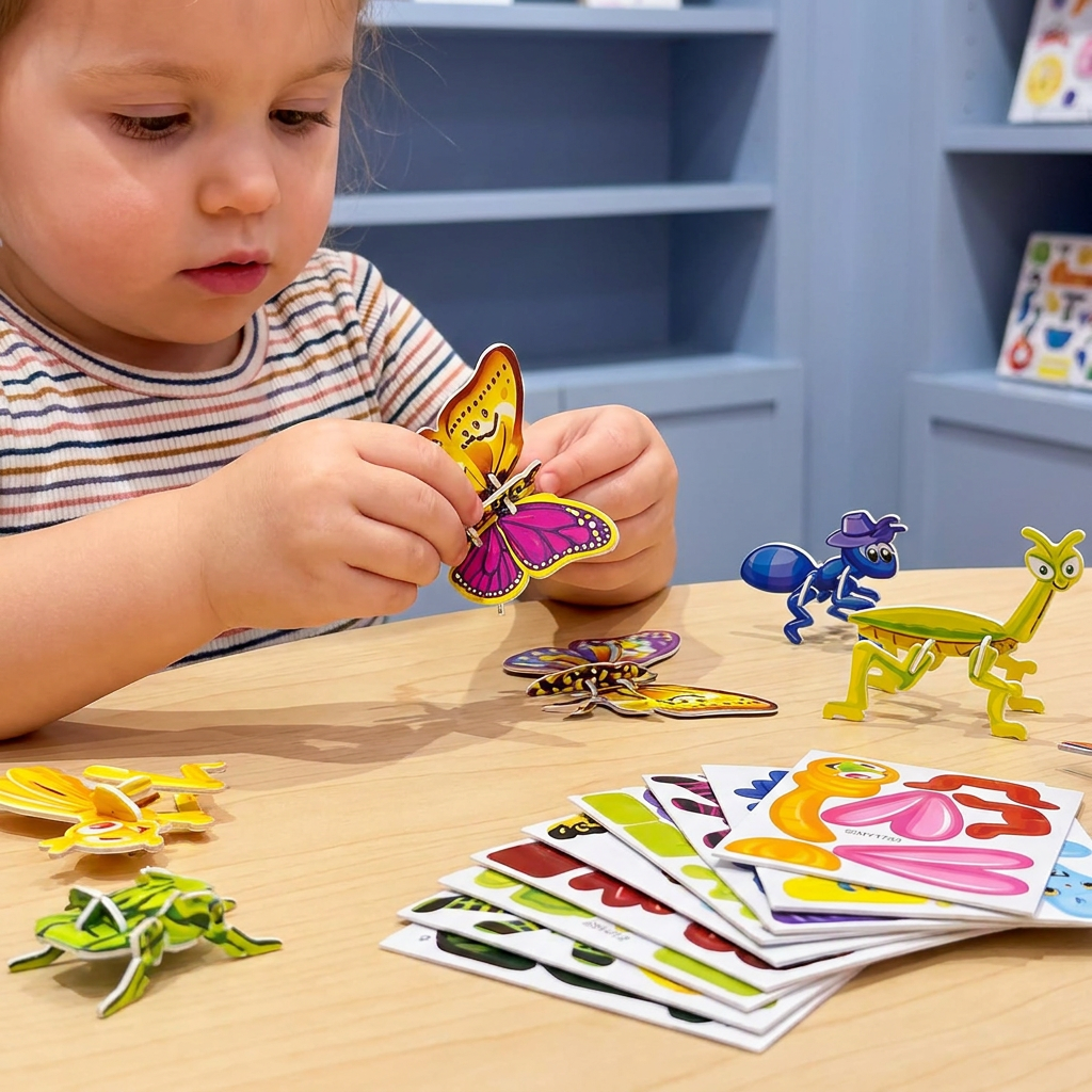 3D Cartoon Puzzle Set for Children