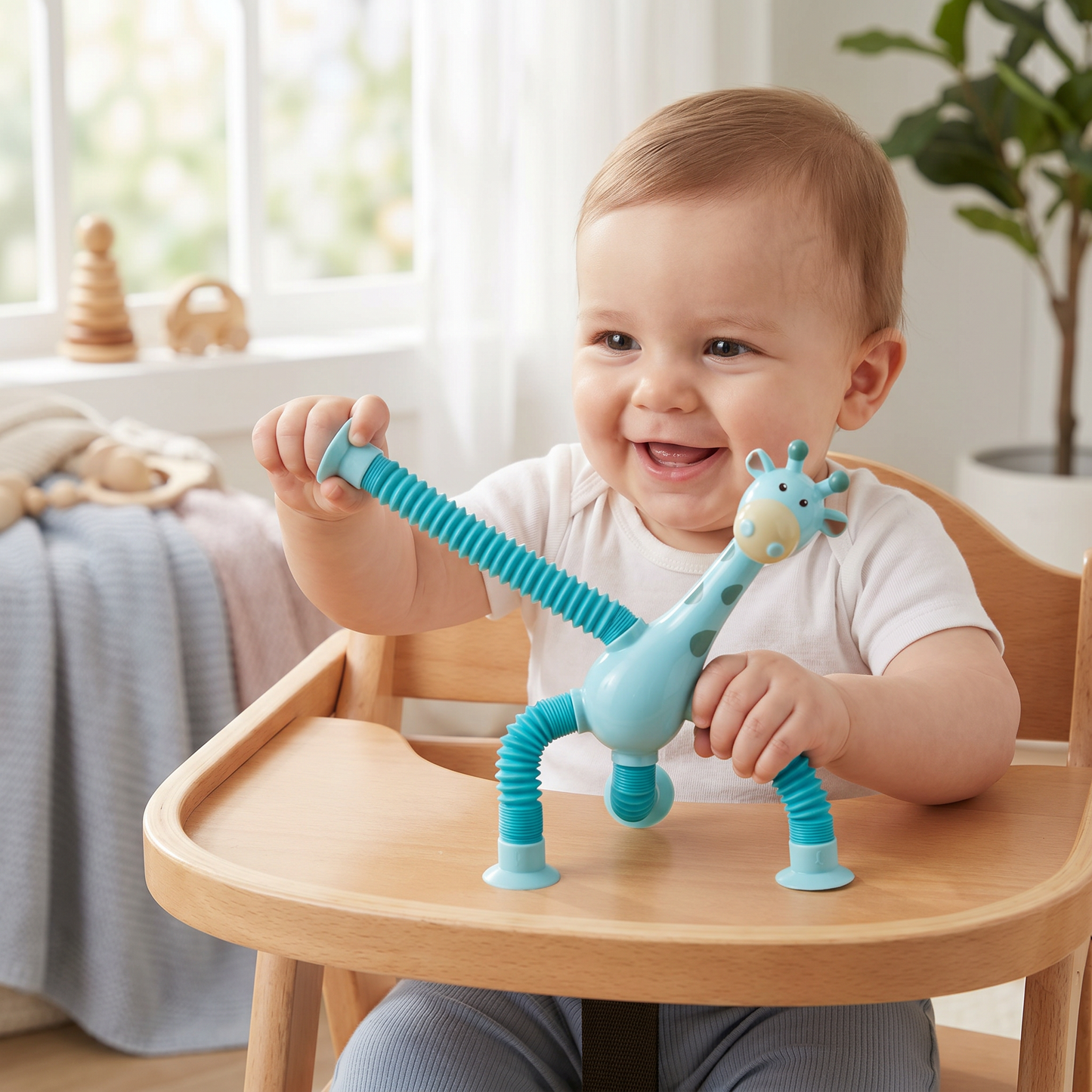 Sensory Suction Cup Giraffe Baby Toy