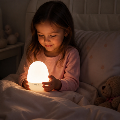Egg-Shaped Silicone Night Light