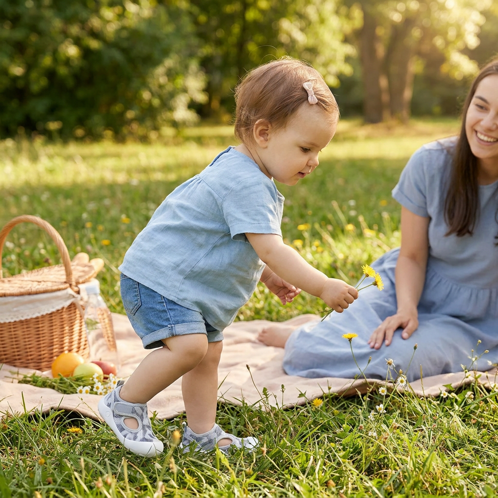 Summer Baby Sandals with Non-slip soles and Breathable Material