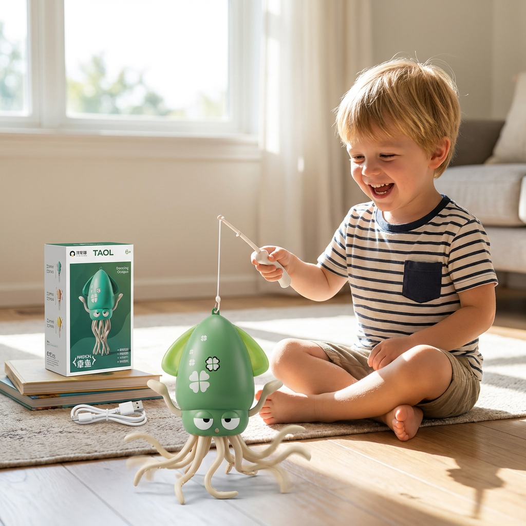 Dancing Squid Tummy Time Toy