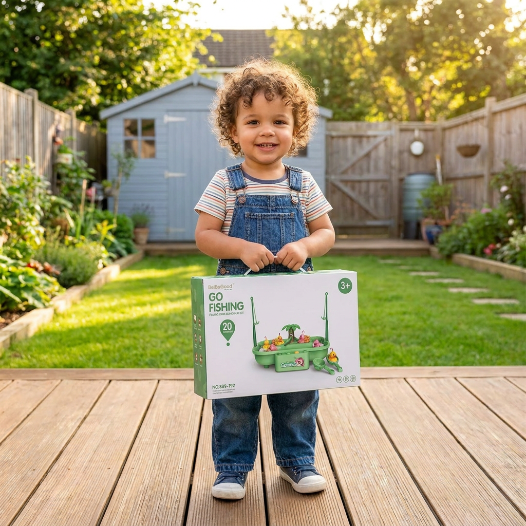 Interactive Fishing Game Toy for Kids – Water Play Set with Rods
