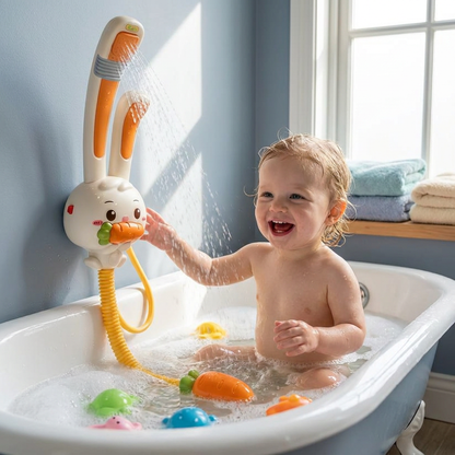 Baby Shower Toy with Bunny Design and Carrot Spray Head