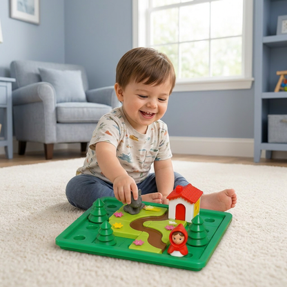 Montessori Little Red Riding Hood Puzzle and Skill Game