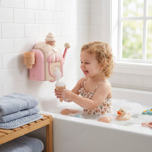 Ice Cream Machine Baby Bath Toy with Bubble Maker