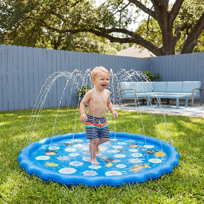 Inflatable Kids Splash Pad with Sprinkler – Outdoor Water Play Mat for Garden & Beach