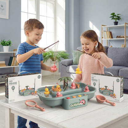 Interactive Fishing Game Toy for Kids – Water Play Set with Rods