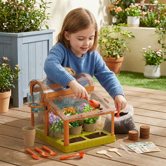LED Acrylic Kids Greenhouse – Indoor Plant Growing Kit for Learning & Fun