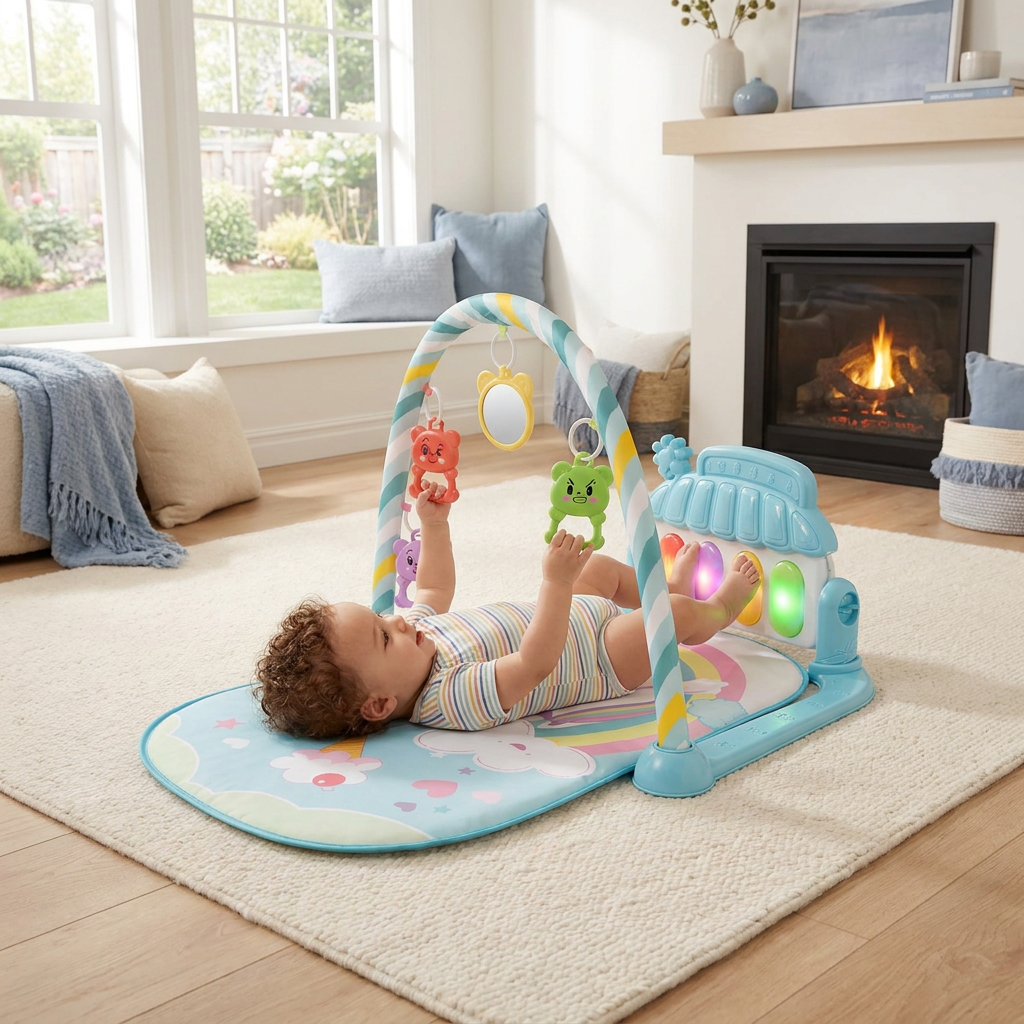 Musical Baby Pedal Piano for Limbs Coordination and Visual & Auditory Training
