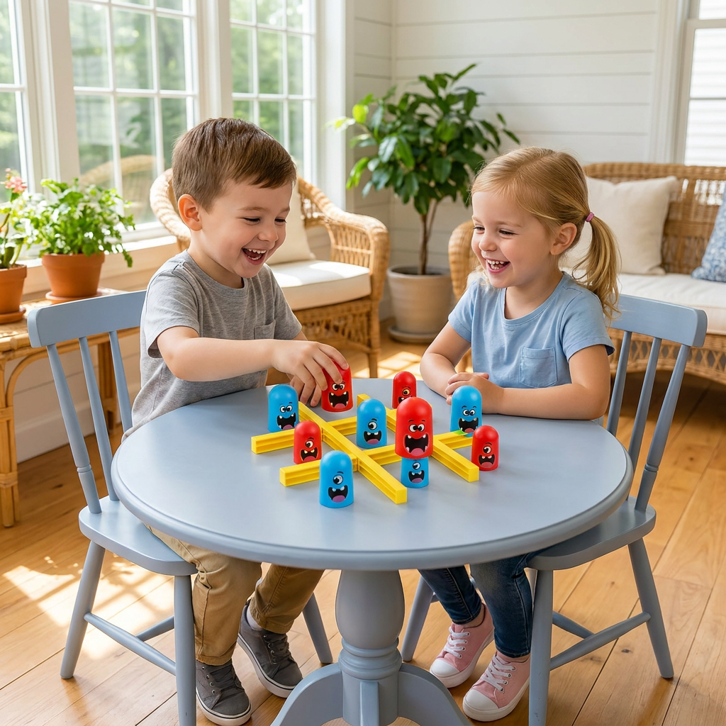 Monster Tic-Tac-Toe Board Game for Kids – Fun 2-Player Strategy Game