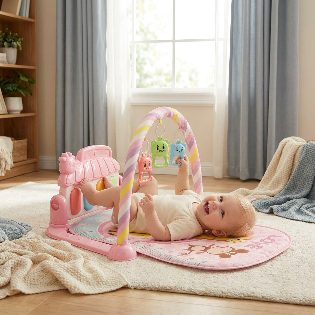 Musical Baby Pedal Piano for Limbs Coordination and Visual & Auditory Training