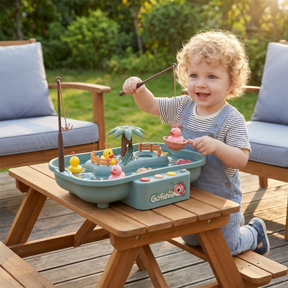 Interactive Fishing Game Toy for Kids – Water Play Set with Rods