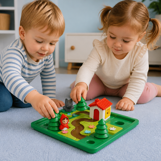 Montessori Little Red Riding Hood Puzzle and Skill Game