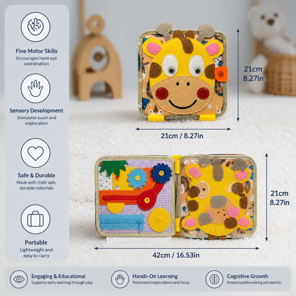 Montessori Sensory Giraffe Story Book