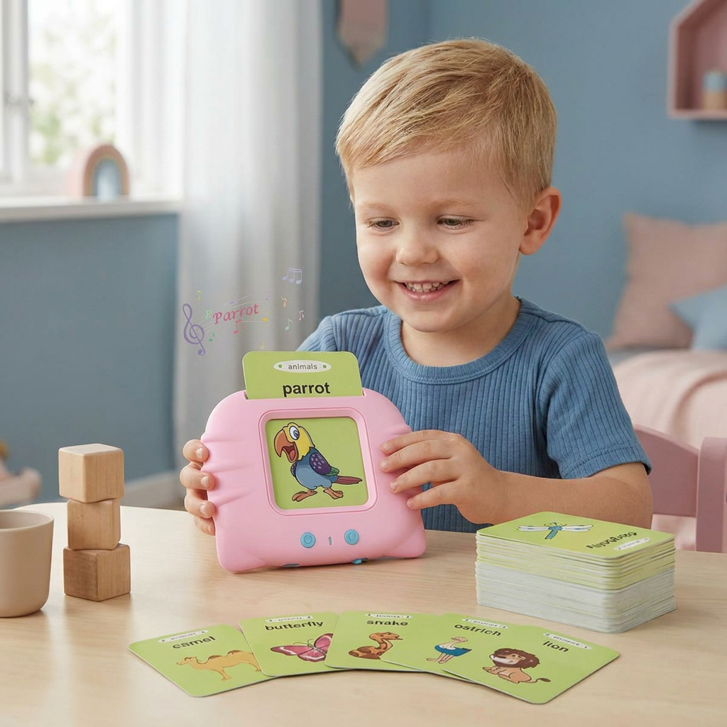 Talking English Flash Cards – Interactive Learning Game for Kids