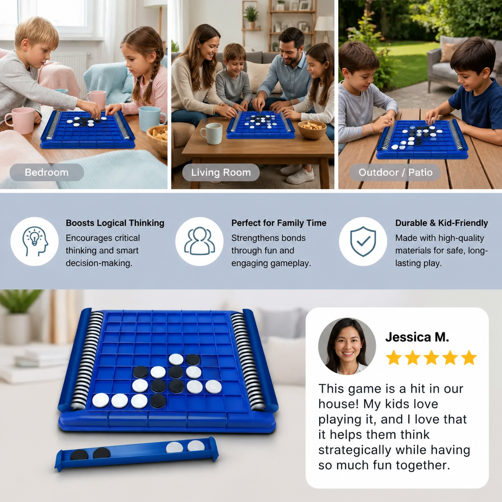 Flip Strategy Game – Interactive Family Logic Game for Kids