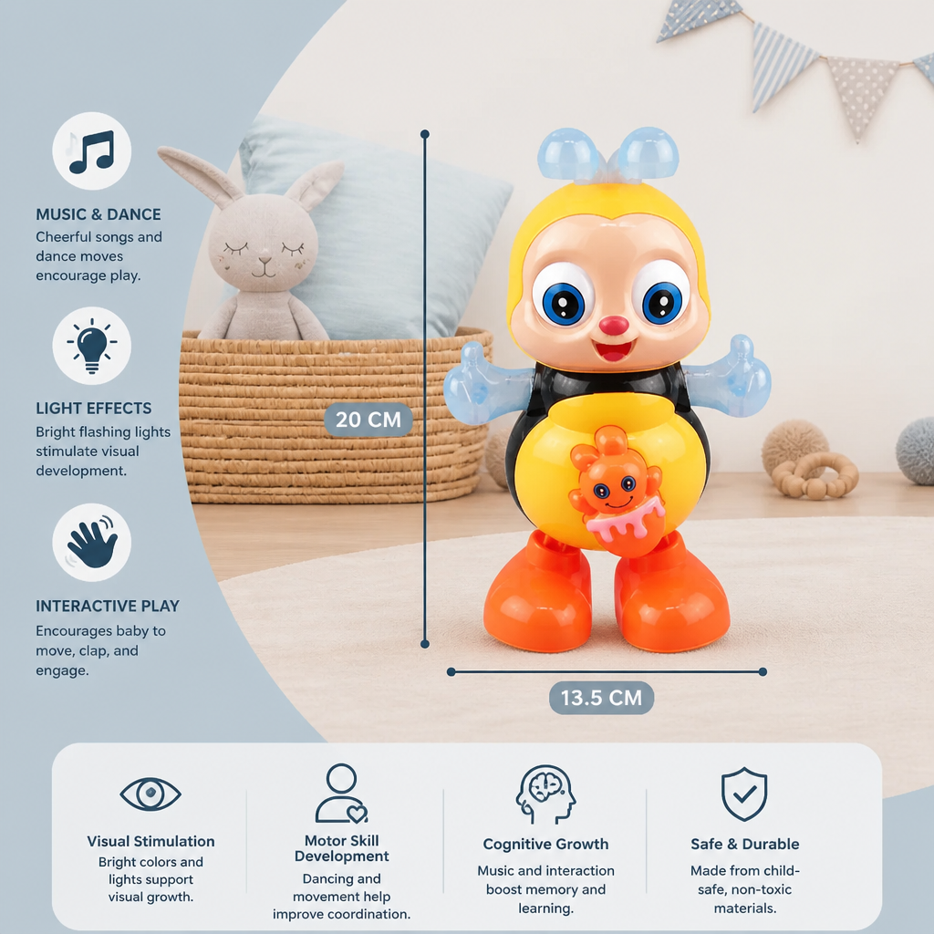 Dancing Musical Bee – Interactive Toy for Babies & Toddlers