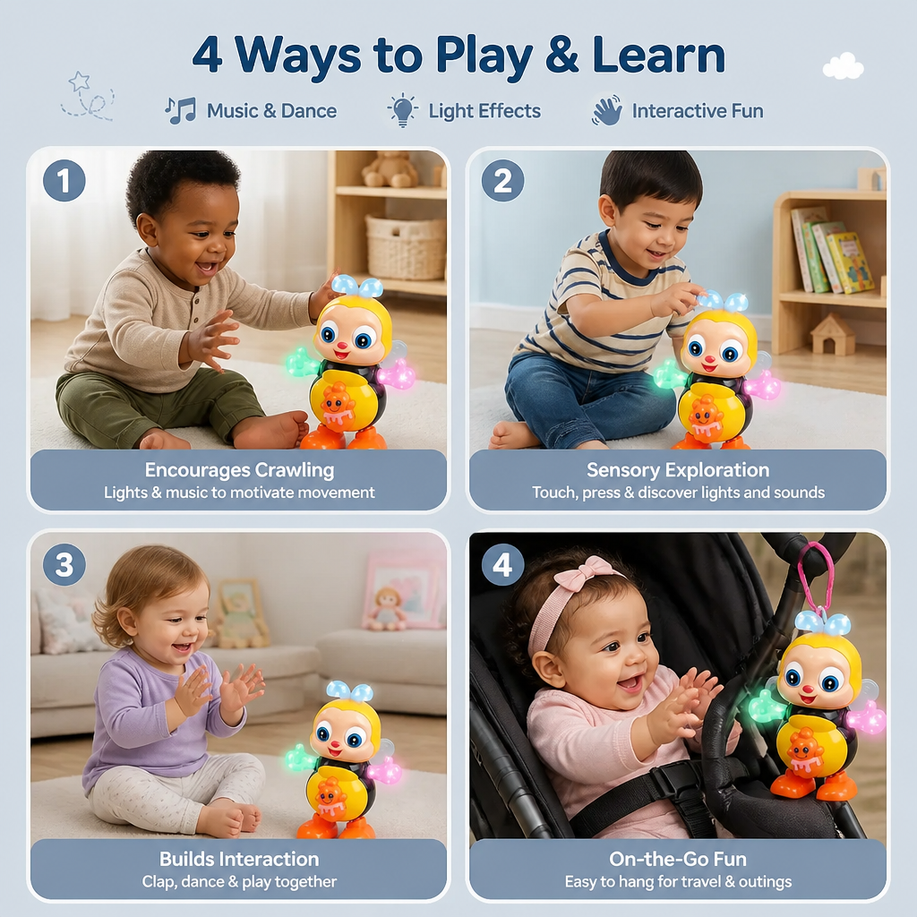 Dancing Musical Bee – Interactive Toy for Babies & Toddlers