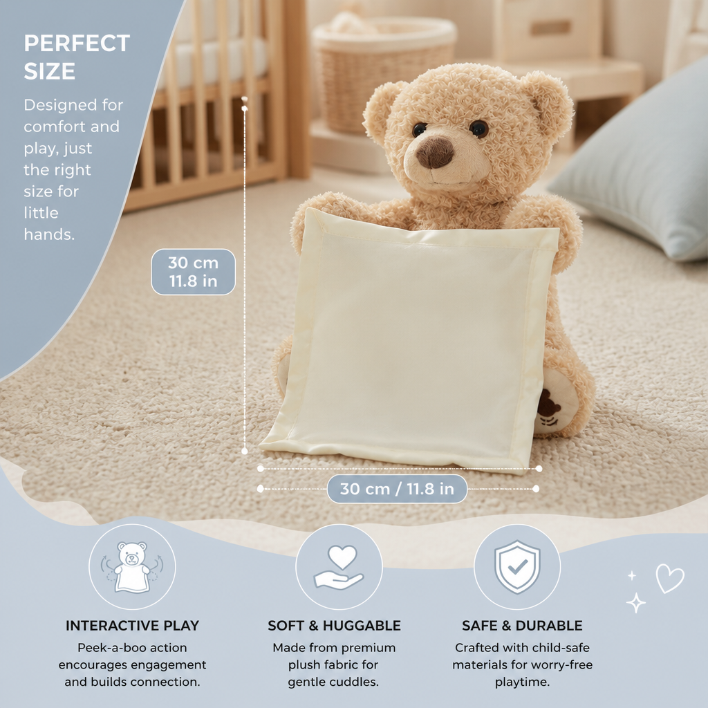 Peek-A-Boo-Teddy - Interactive Plush Toy