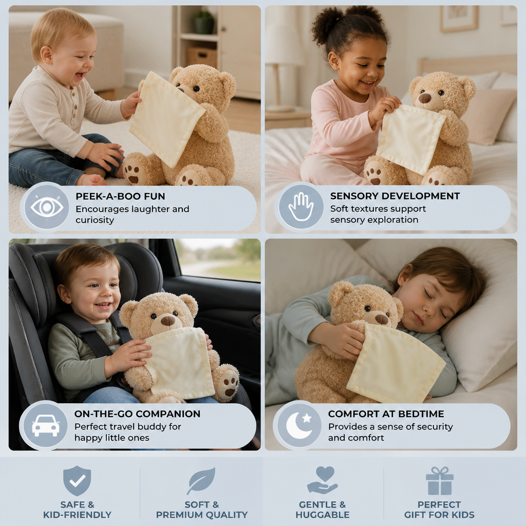 Peek-A-Boo-Teddy - Interactive Plush Toy