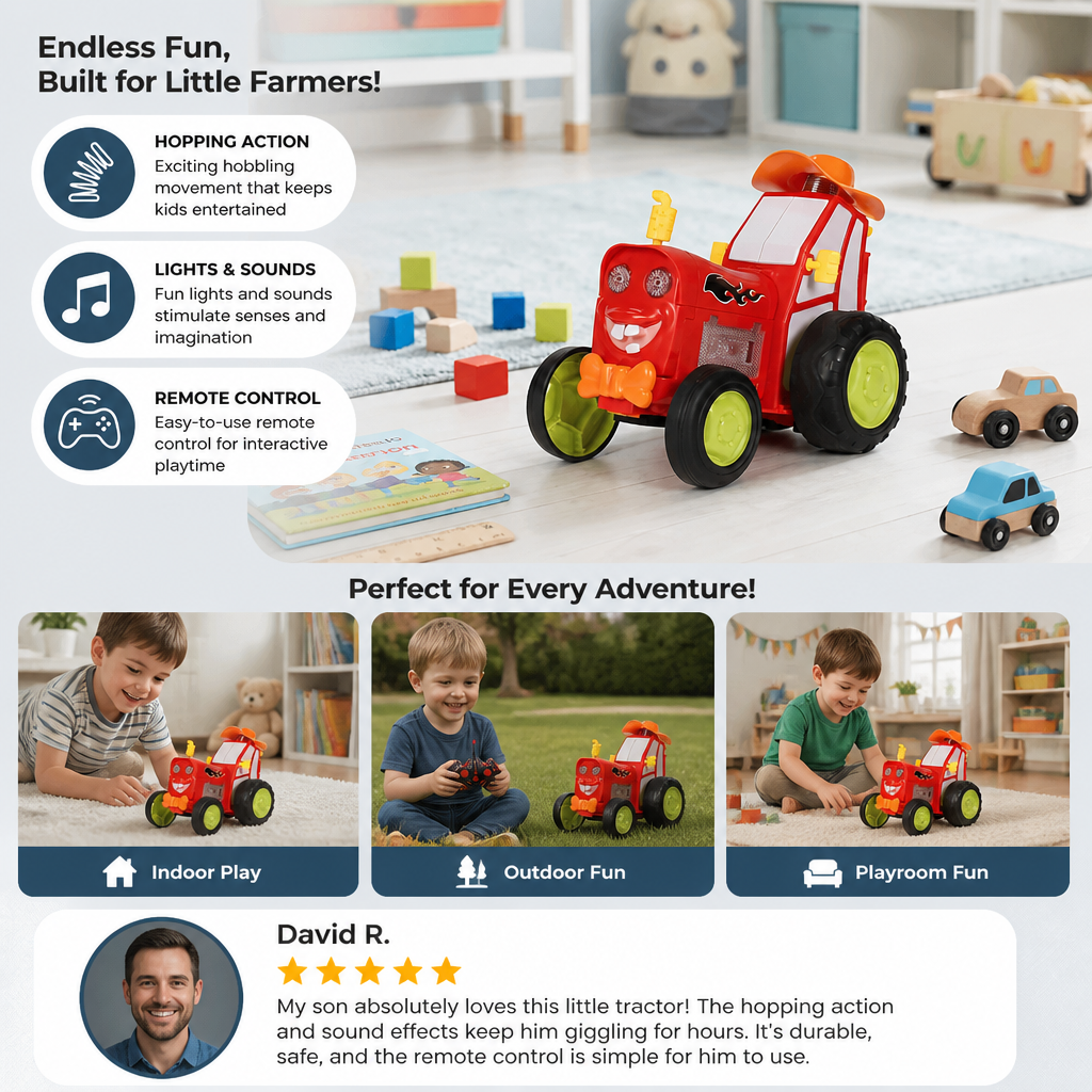 Hobbling Tractor Kids Toy