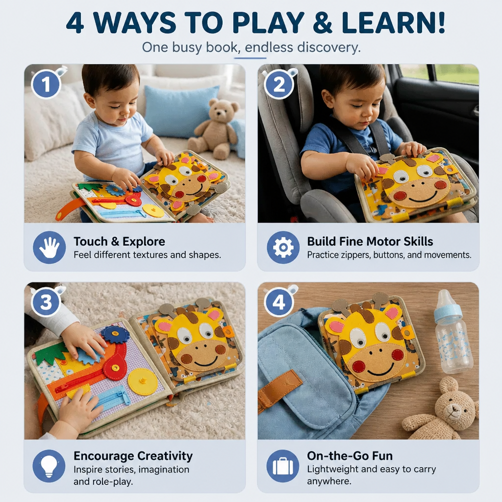 Montessori Sensory Giraffe Story Book