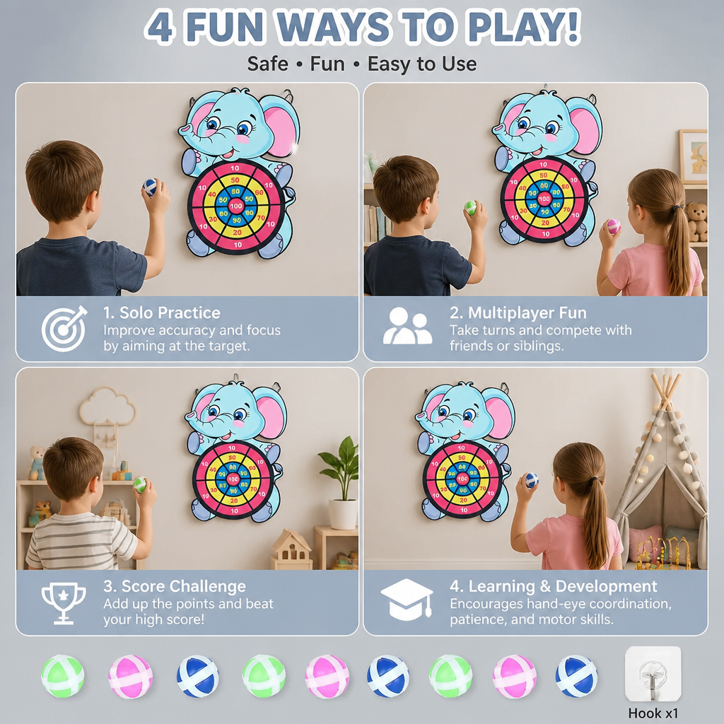 Cute Kids Dart Game