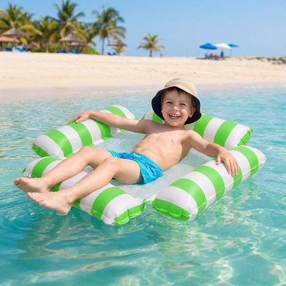 Inflatable Pool Seat for Kids – Water Hammock with Mesh Surface