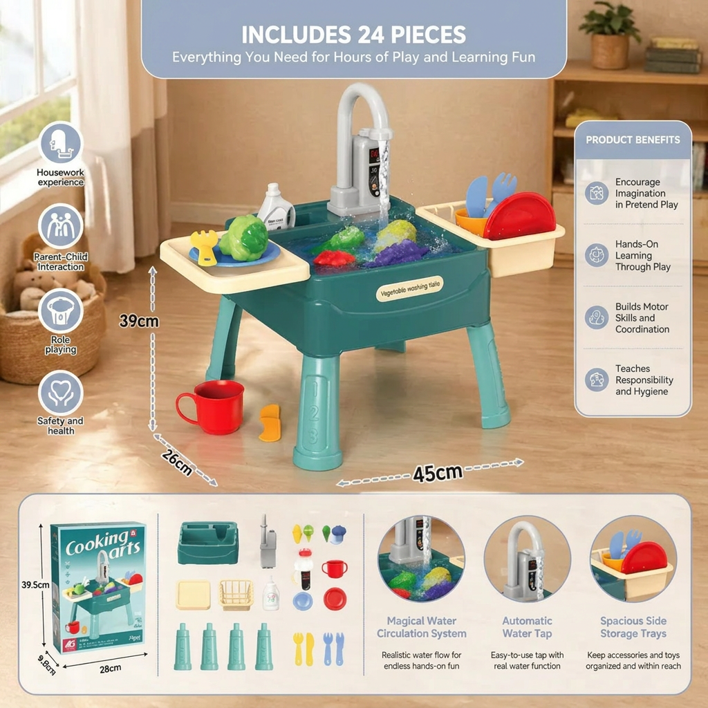 Water Wonder - Play kitchen with magic tap