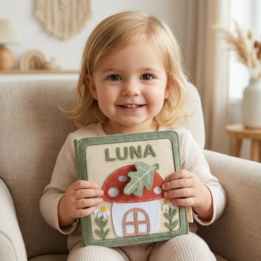 Kids Felt Book Personalized