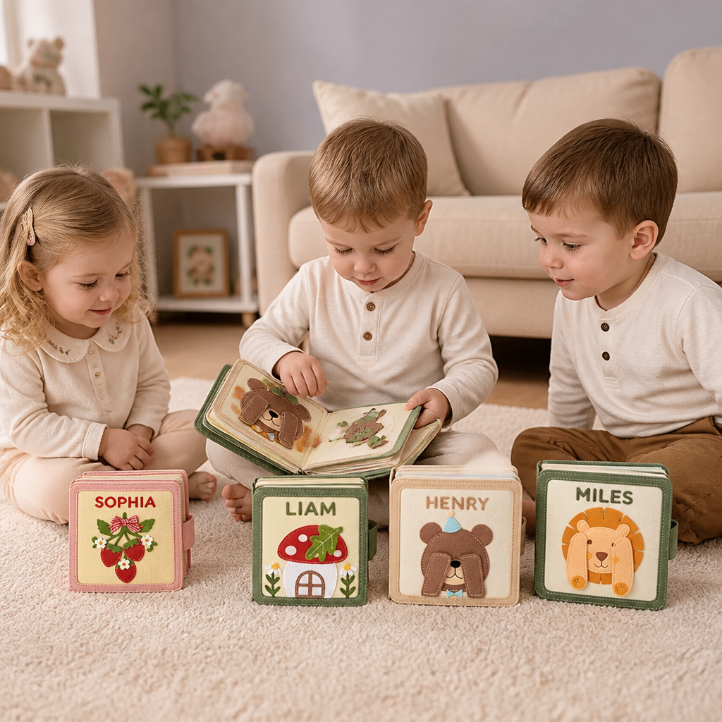 Kids Felt Book Personalized