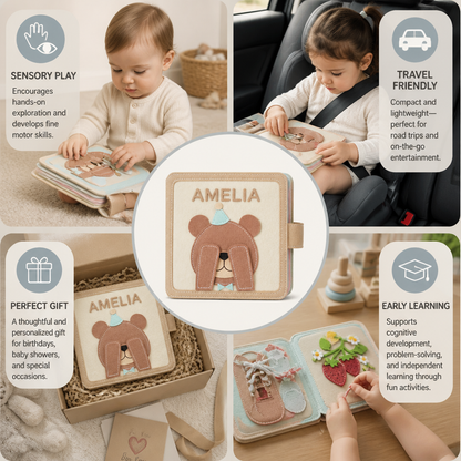 Kids Felt Book Personalized