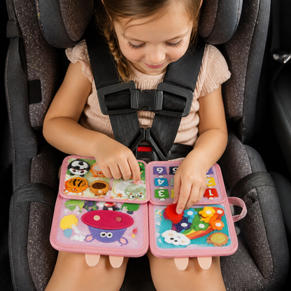 Montessori Touch & Feel Sensory Busy Book for Toddlers
