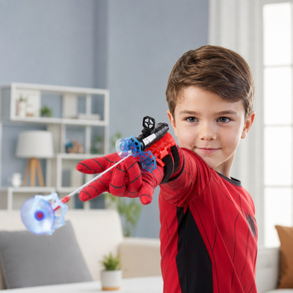 Superhero Web Launcher Glove Set – Wrist String Shooter with Suction Darts