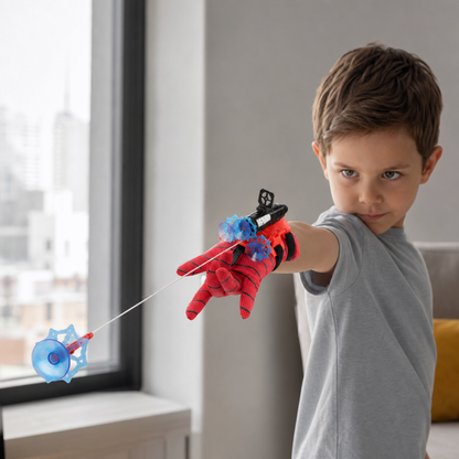 Superhero Web Launcher Glove Set – Wrist String Shooter with Suction Darts
