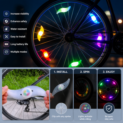 Colorful LED Bicycle Wheel Spoke Lights