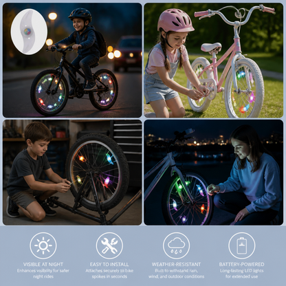 Colorful LED Bicycle Wheel Spoke Lights