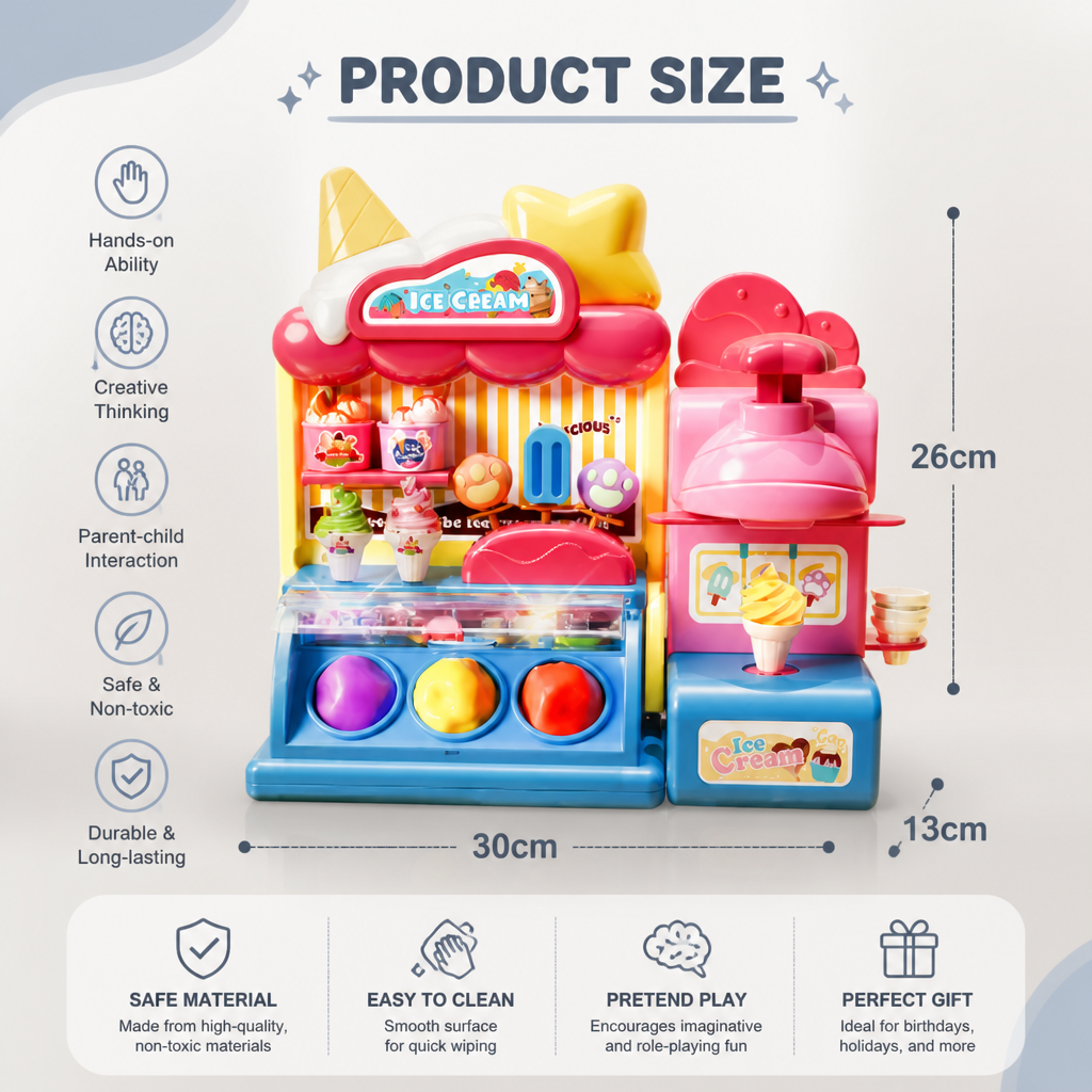 DIY Ice Cream Clay Maker Playset
