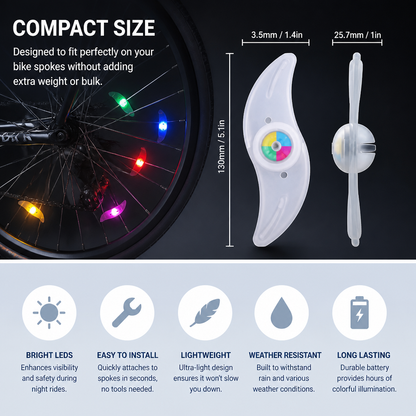 Colorful LED Bicycle Wheel Spoke Lights