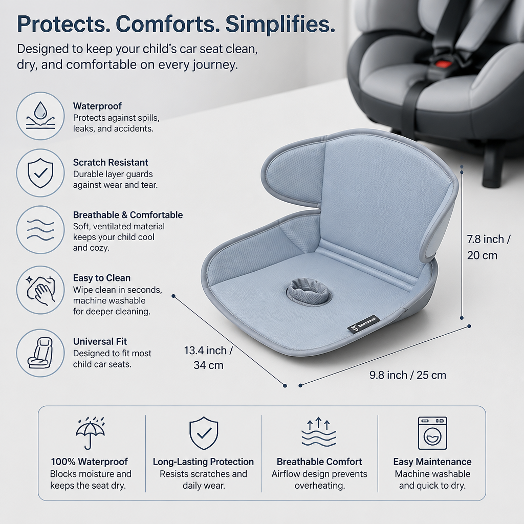 Waterproof Car Seat Protector for Child Seats