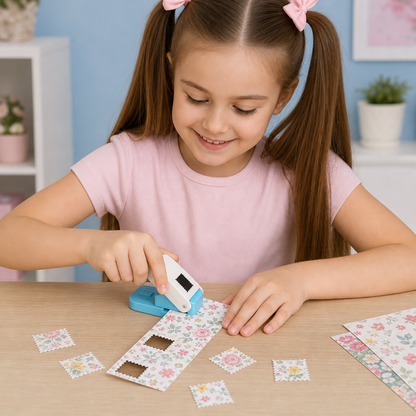 DIY Postage Stamp Paper Punch for Kids’ Arts & Crafts
