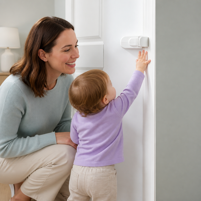No-Drill Child Safety Door Lock