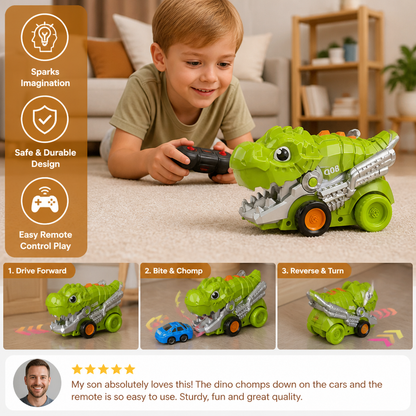Remote Control Dino Car Chomper Truck