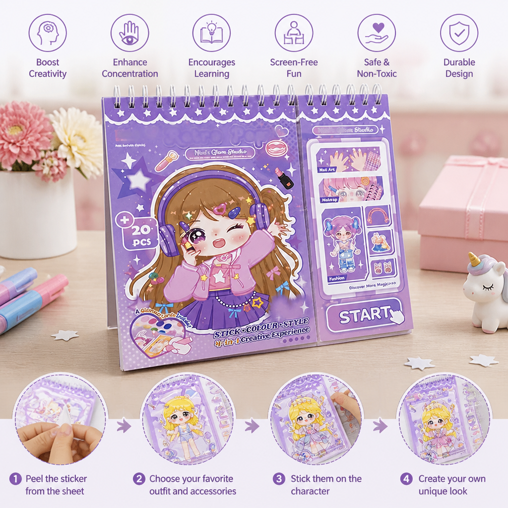 Princess Dress-Up Sticker Activity Book