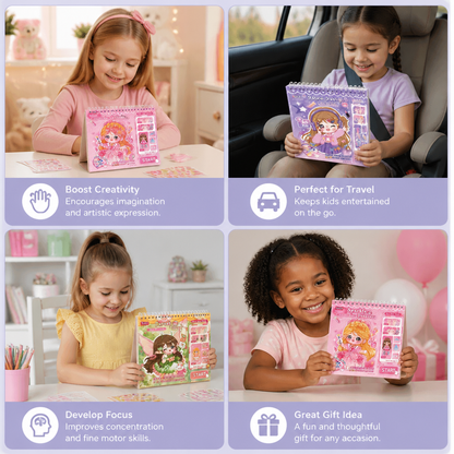 Princess Dress-Up Sticker Activity Book