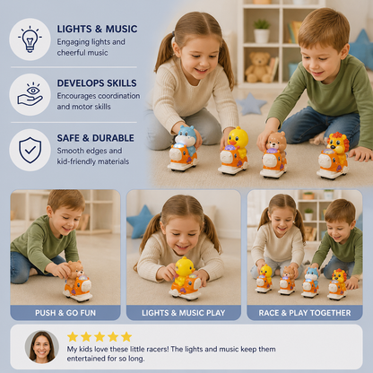 Interactive Animal Swing Toy with Music & Lights
